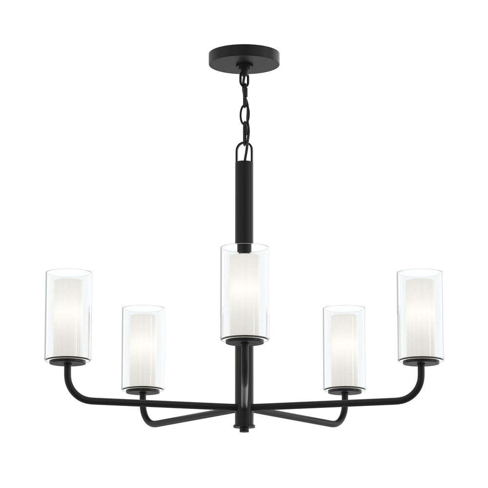 Progress Canada - Five Light Chandelier - Mack - Matte Black- Union Lighting Luminaires Decor