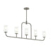 Progress Canada - Five Light Linear Chandelier - Mack - Brushed Nickel- Union Lighting Luminaires Decor
