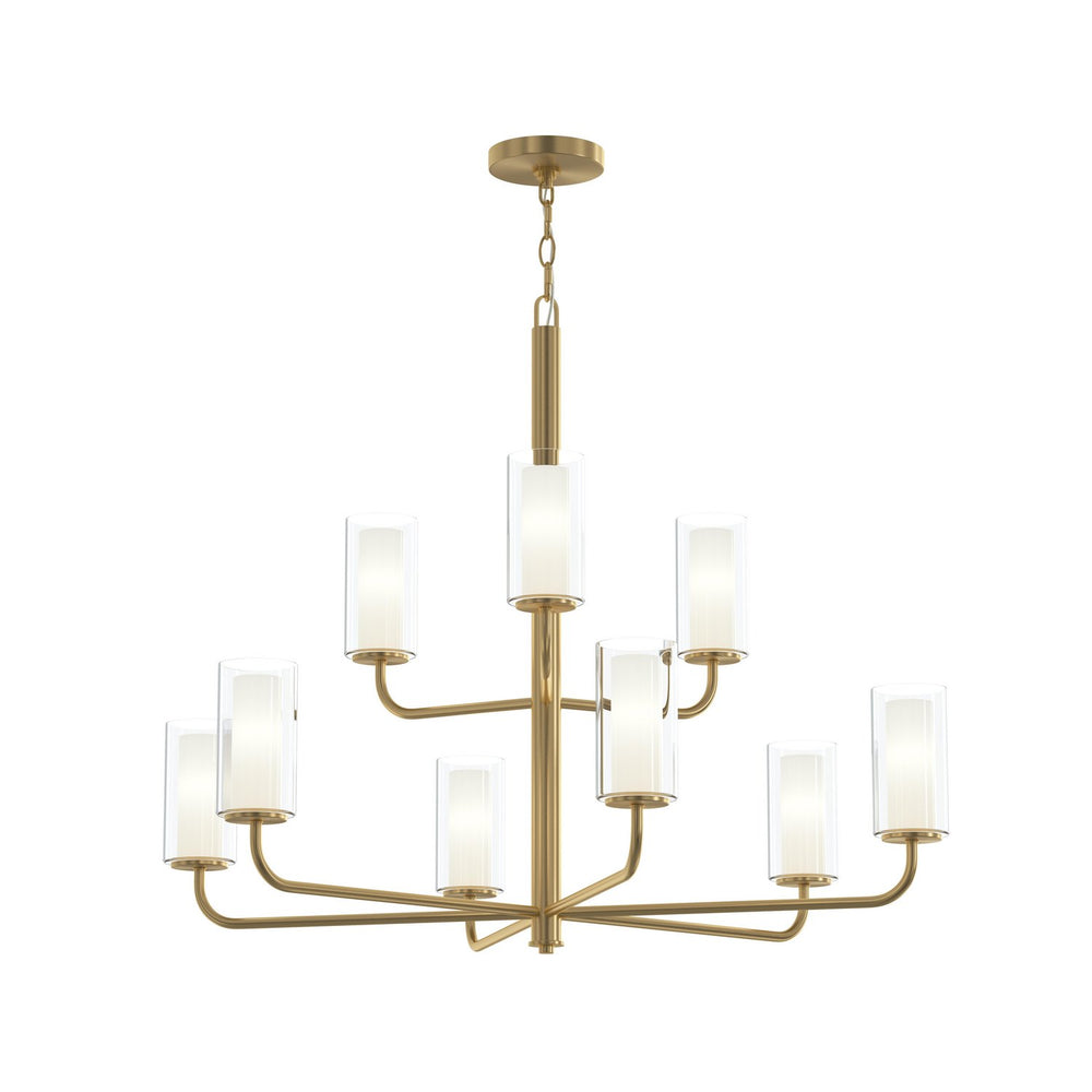 Progress Canada - Nine Light Chandelier - Mack - Brushed Gold- Union Lighting Luminaires Decor