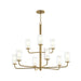 Progress Canada - Nine Light Chandelier - Mack - Brushed Gold- Union Lighting Luminaires Decor