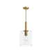 Progress Canada - One Light Pendant - Reines - Brushed Gold- Union Lighting Luminaires Decor
