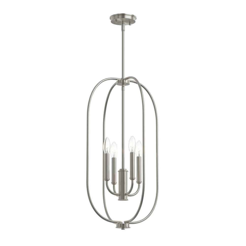 Progress Canada - Four Light Foyer Pendant - Reines - Brushed Nickel- Union Lighting Luminaires Decor
