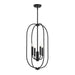 Progress Canada - Four Light Foyer Pendant - Reines - Matte Black- Union Lighting Luminaires Decor