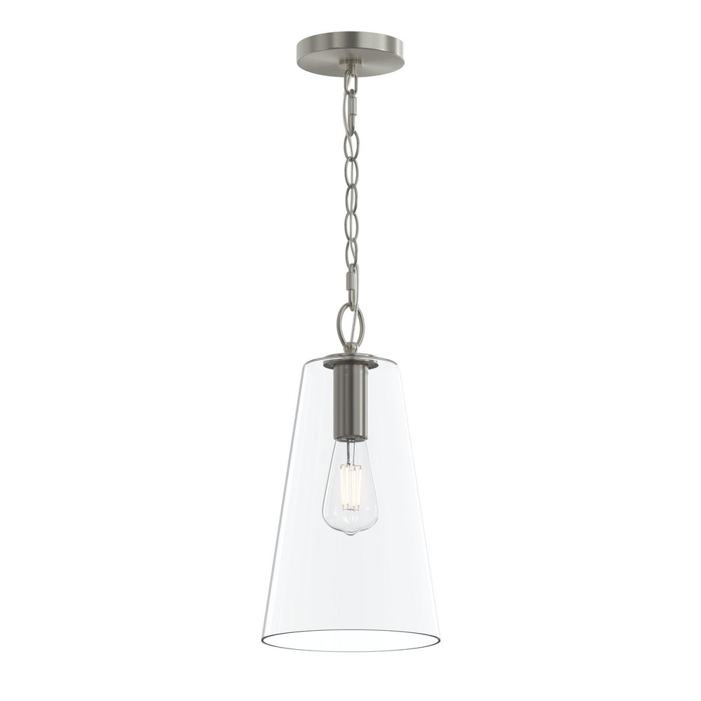 Progress Canada - One Light Pendant - Jheni - Brushed Nickel- Union Lighting Luminaires Decor