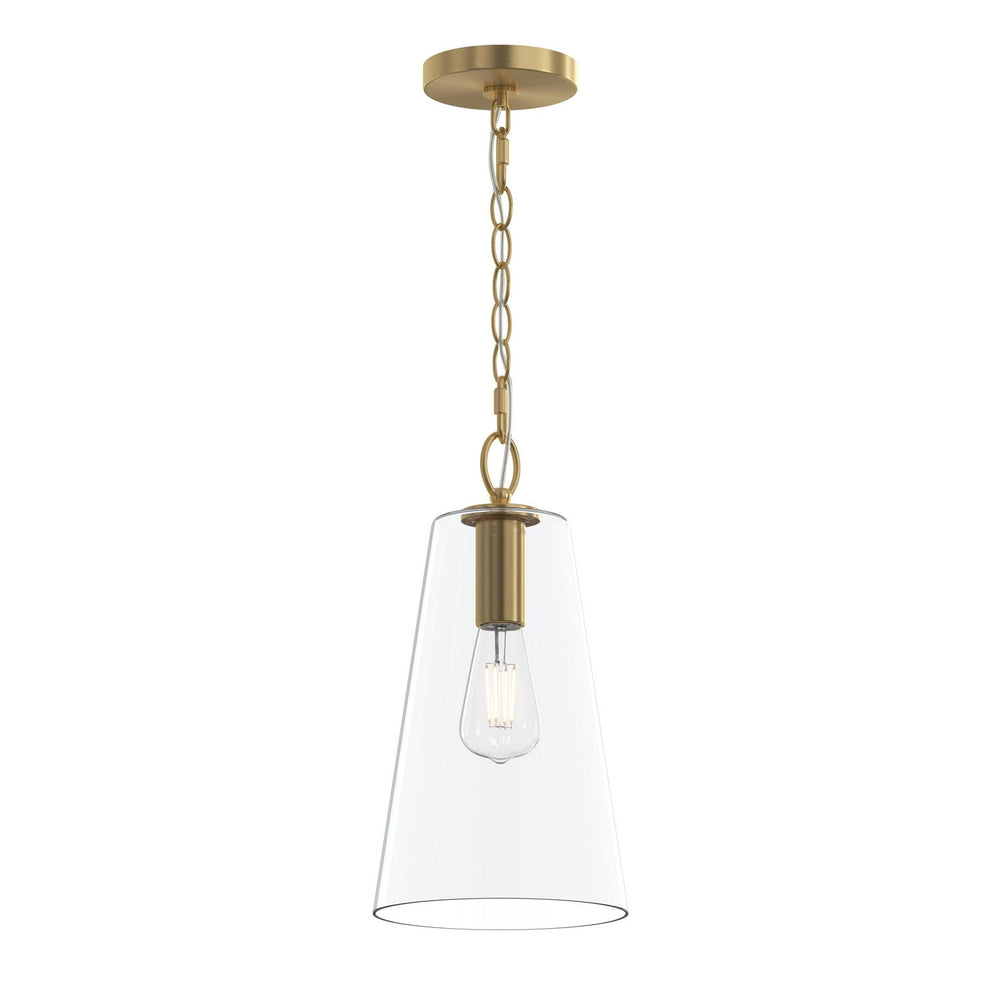 Progress Canada - One Light Pendant - Jheni - Brushed Gold- Union Lighting Luminaires Decor