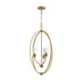 Progress Canada - Three Light Foyer Pendant - Jheni - Brushed Gold- Union Lighting Luminaires Decor