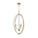 Progress Canada - Three Light Foyer Pendant - Jheni - Brushed Gold- Union Lighting Luminaires Decor