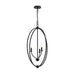 Progress Canada - Three Light Foyer Pendant - Jheni - Matte Black- Union Lighting Luminaires Decor