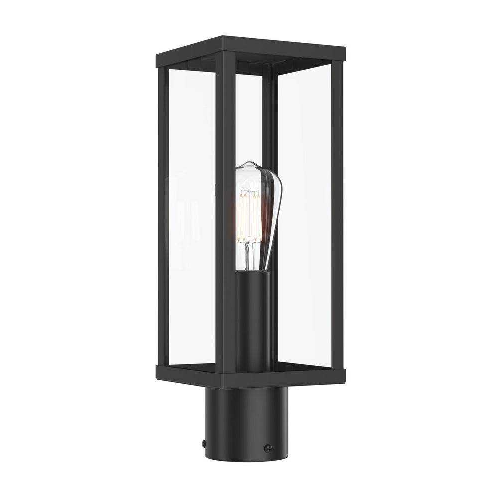 Progress Canada - One Light Outdoor Post Mount - Ryle - Matte Black- Union Lighting Luminaires Decor
