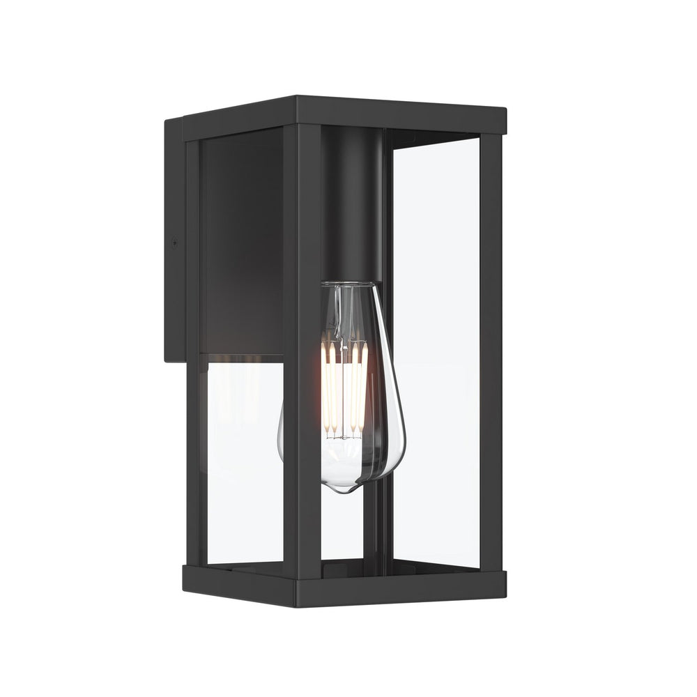 Progress Canada - One Light Outdoor Wall Mount - Ryle - Matte Black- Union Lighting Luminaires Decor
