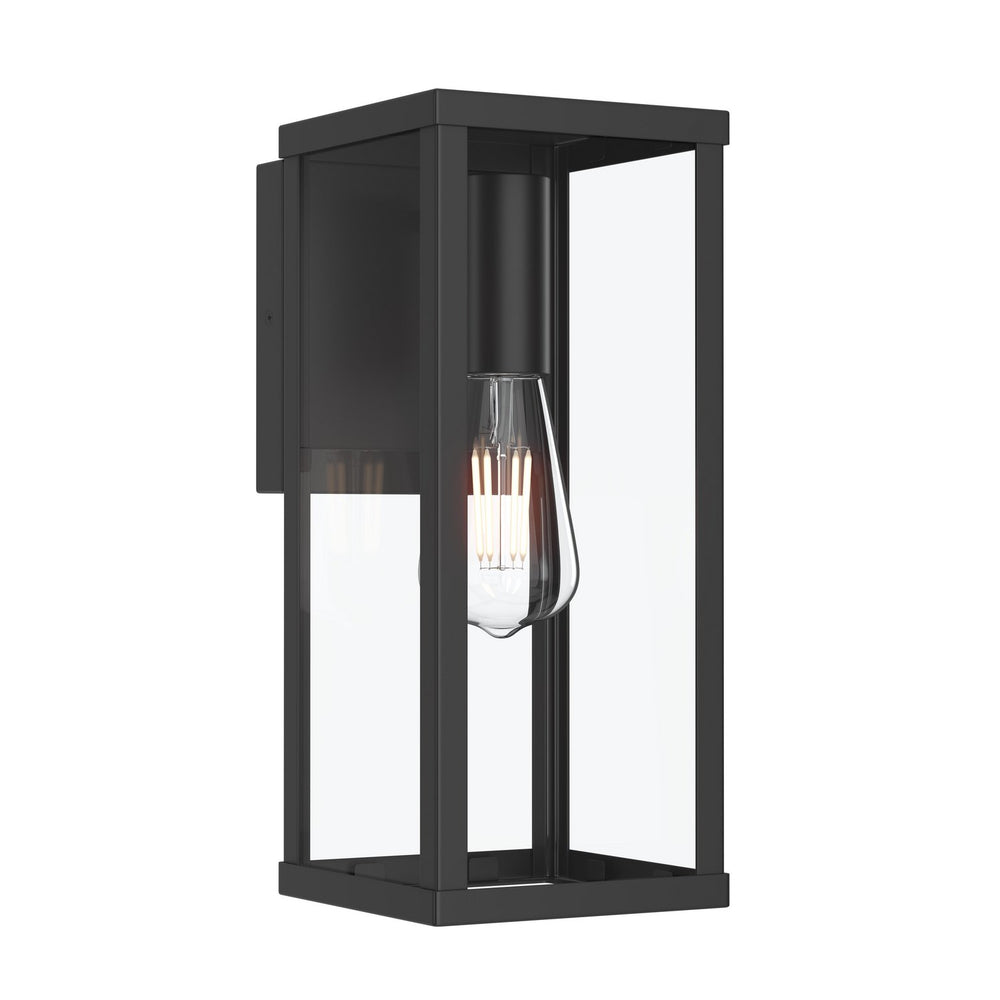 Progress Canada - One Light Outdoor Wall Mount - Ryle - Matte Black- Union Lighting Luminaires Decor
