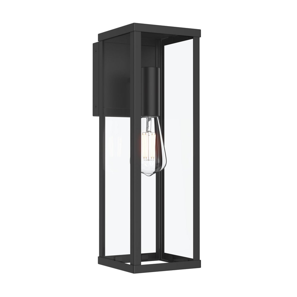 Progress Canada - One Light Outdoor Wall Mount - Ryle - Matte Black- Union Lighting Luminaires Decor