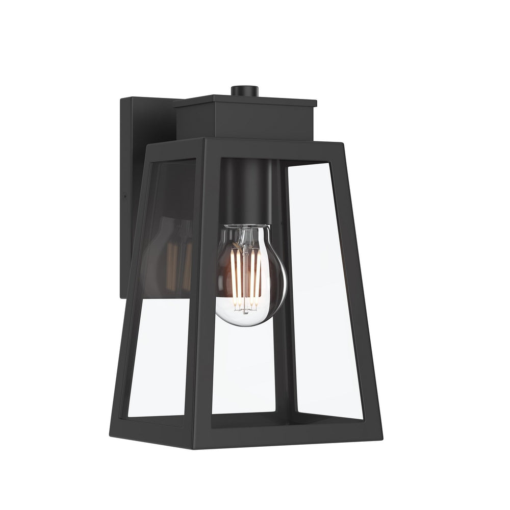 Progress Canada - One Light Outdoor Wall Mount - Hedry - Matte Black- Union Lighting Luminaires Decor