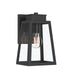 Progress Canada - One Light Outdoor Wall Mount - Hedry - Matte Black- Union Lighting Luminaires Decor