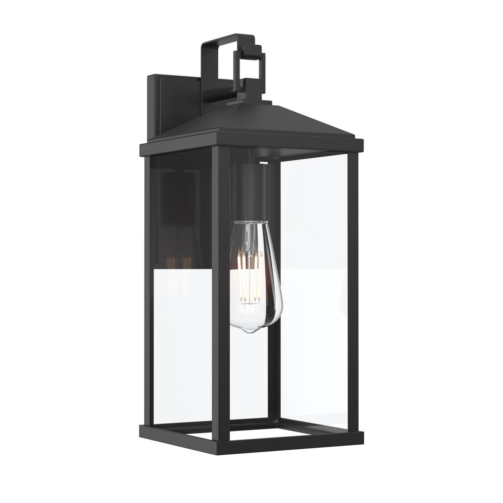 Progress Canada - One Light Outdoor Wall Mount - Cantley - Matte Black- Union Lighting Luminaires Decor