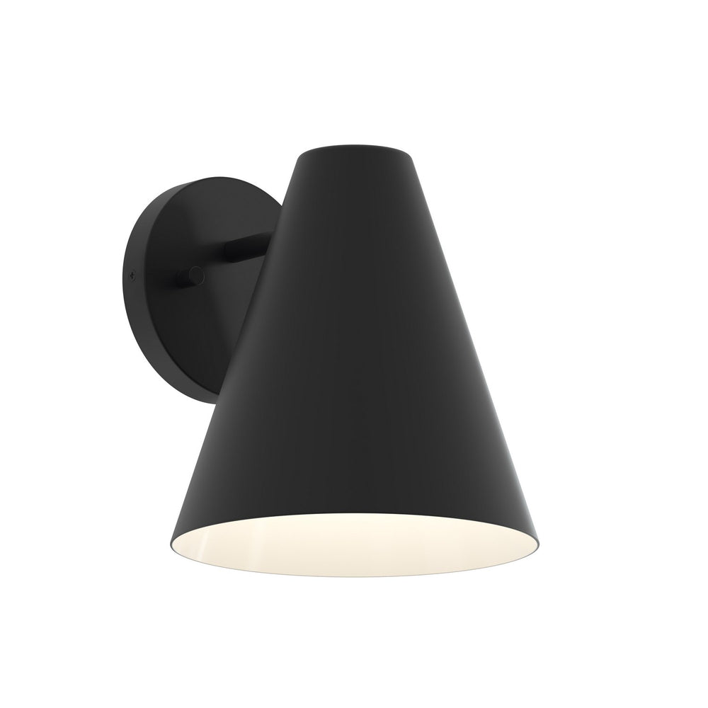 Progress Canada - One Light Outdoor Wall Mount - Mik - Matte Black- Union Lighting Luminaires Decor