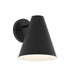 Progress Canada - One Light Outdoor Wall Mount - Mik - Matte Black- Union Lighting Luminaires Decor