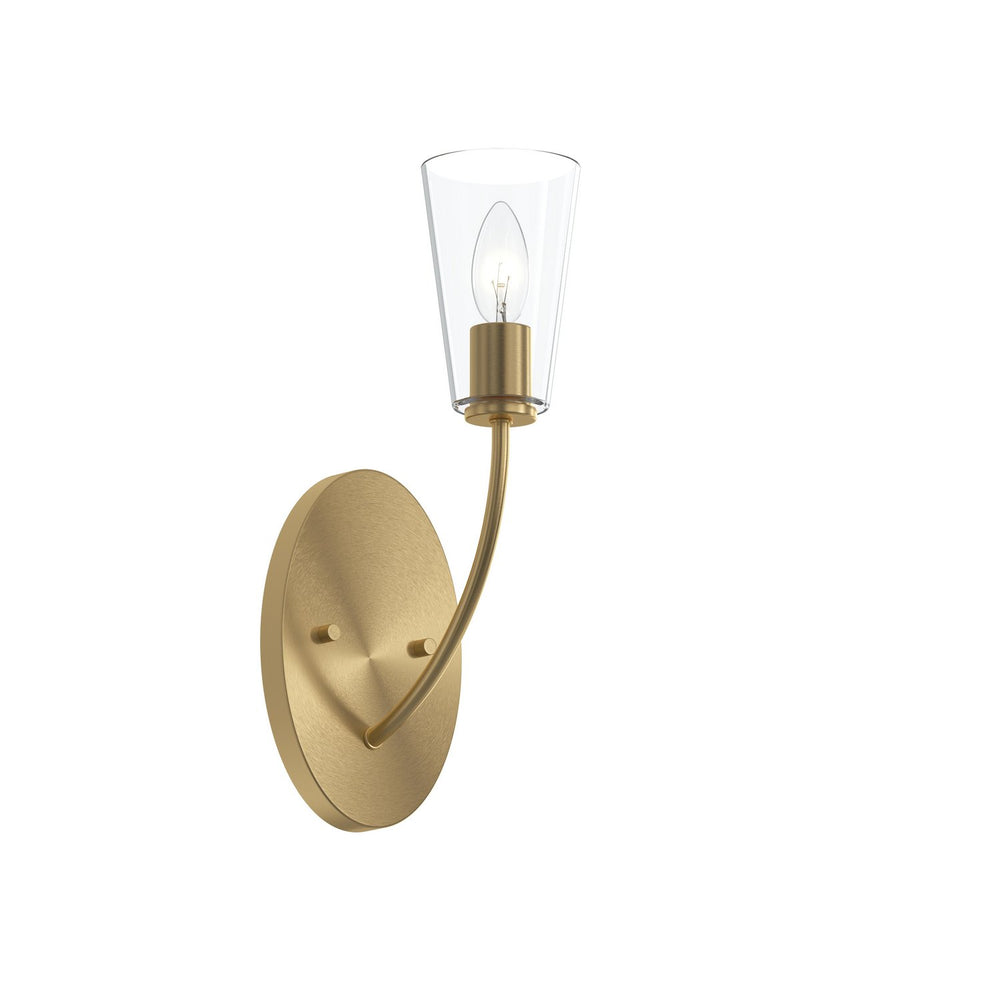 Progress Canada - One Light Wall Sconce - Jheni - Brushed Gold- Union Lighting Luminaires Decor