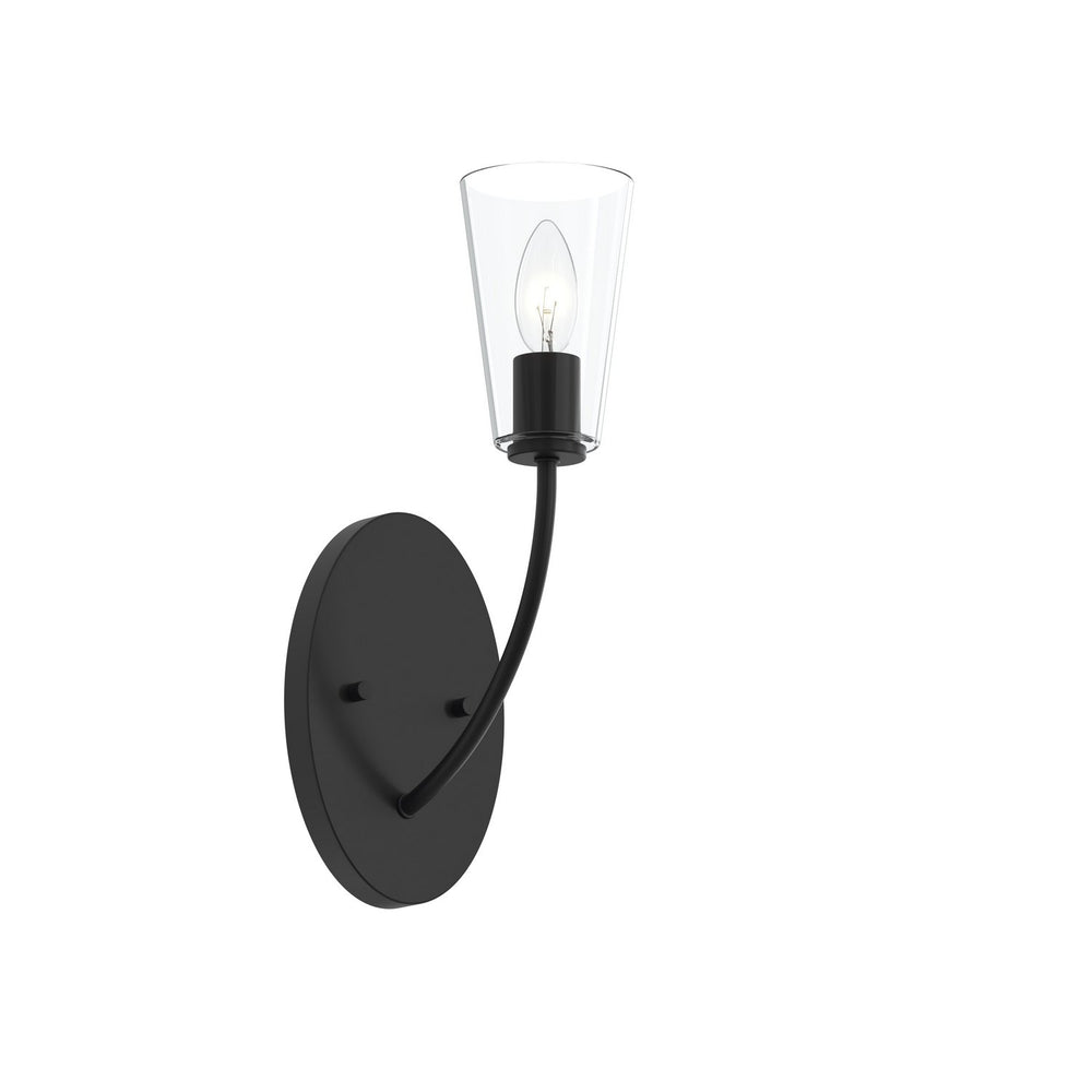 Progress Canada - One Light Wall Sconce - Jheni - Matte Black- Union Lighting Luminaires Decor