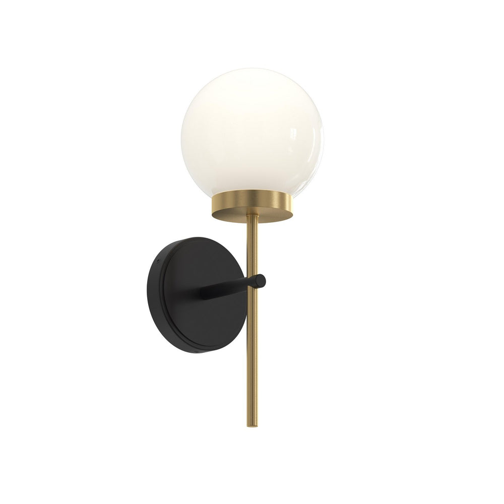 Progress Canada - One Light Wall Sconce - Rigsby - Matte Black and Brushed Gold- Union Lighting Luminaires Decor