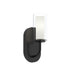 Progress Canada - One Light Wall Sconce - Mack - Matte Black- Union Lighting Luminaires Decor