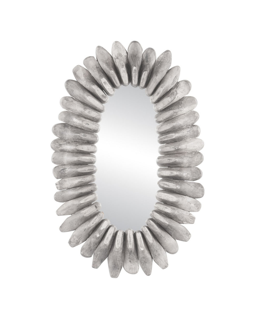 Currey and Company - Mirror - Cobbler - Washed White- Union Lighting Luminaires Decor