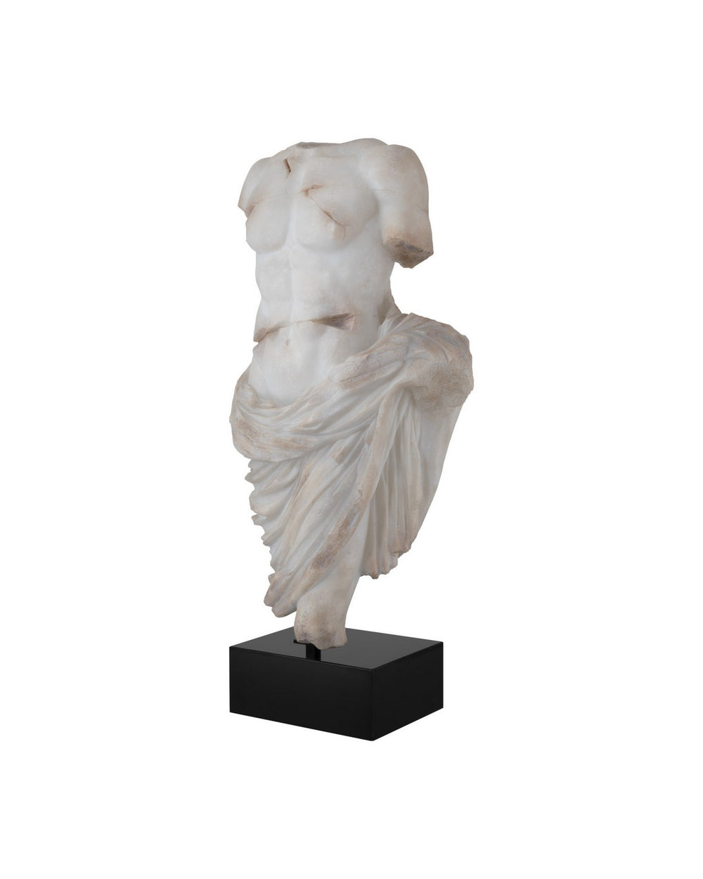 Currey and Company - Torso on Metal Stand - Delos - Antique Off-White / Black- Union Lighting Luminaires Decor