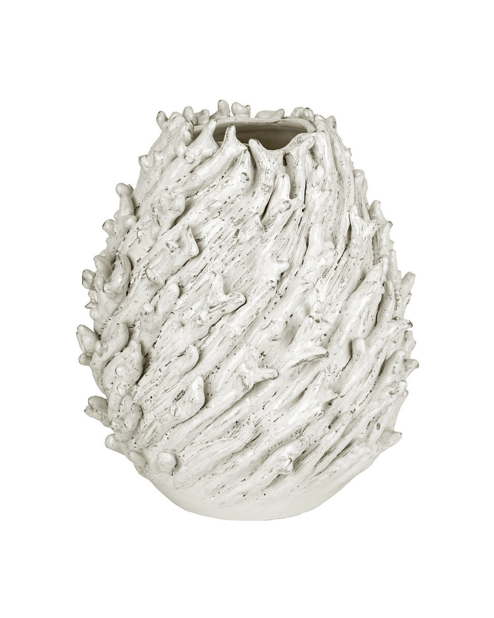 Currey and Company - Vase - Seadrift - White- Union Lighting Luminaires Decor