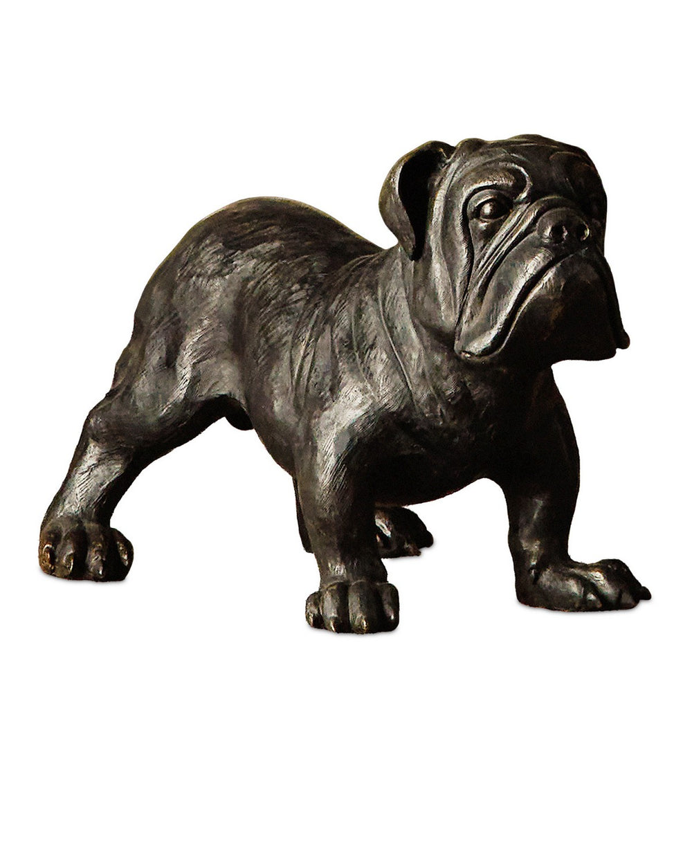 Currey and Company - Sculpture - Bulwark the Bulldog - Bronze- Union Lighting Luminaires Decor
