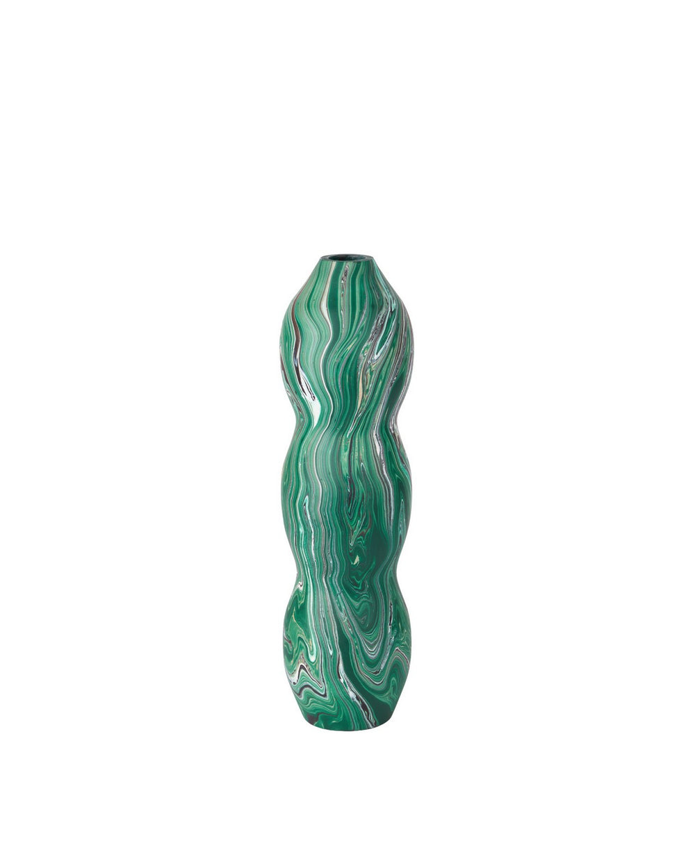 Currey and Company - Vase - Tamarind - Marbleized Dark Green- Union Lighting Luminaires Decor