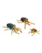 Currey and Company - Colony Set of 3 - Beetle - Polished Brass / Natural- Union Lighting Luminaires Decor