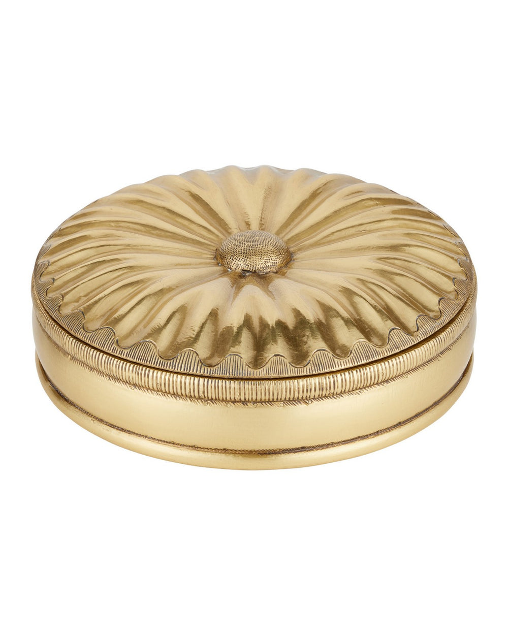 Currey and Company - Box - Pulsante - Brass- Union Lighting Luminaires Decor
