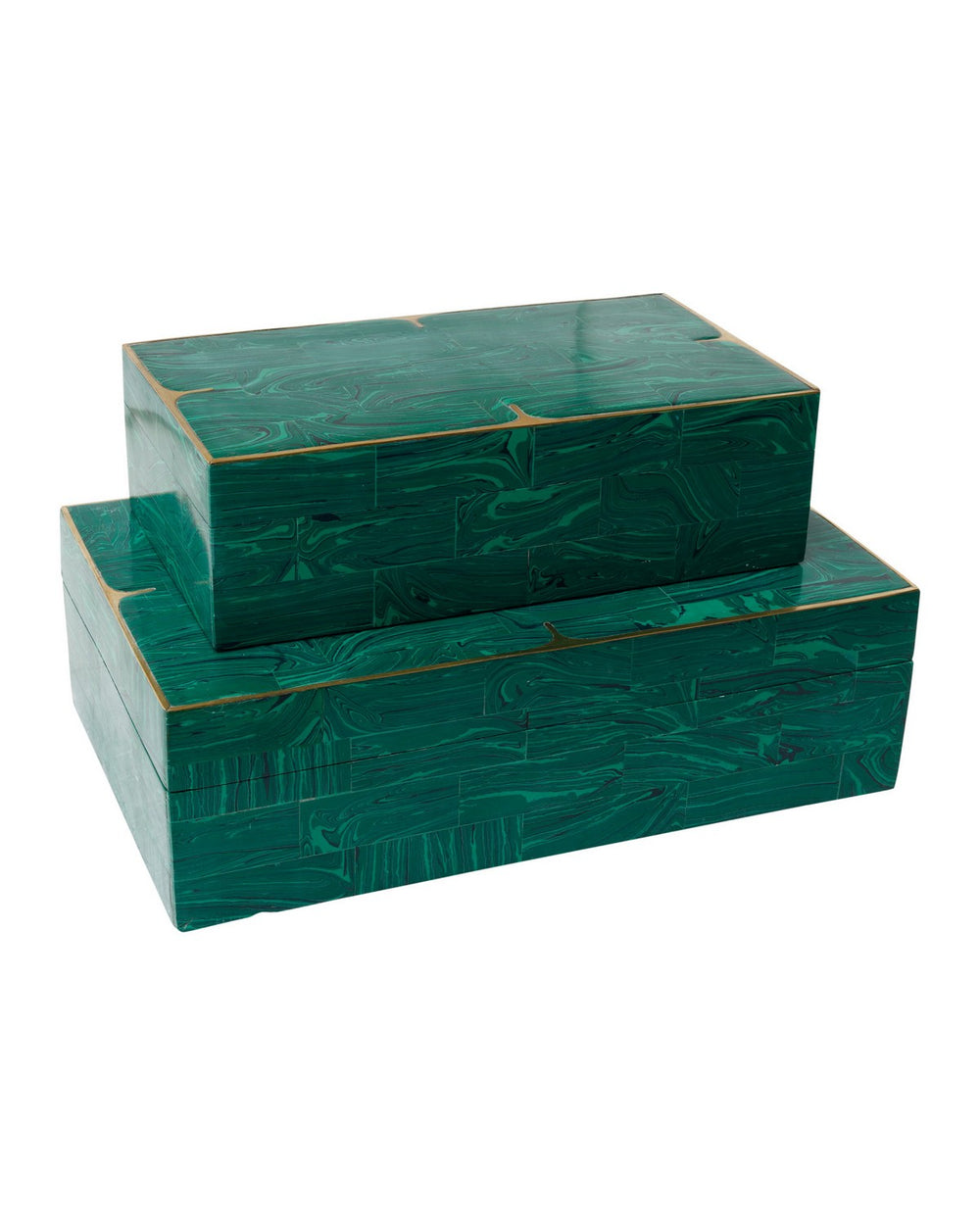 Currey and Company - Box Set of 2 - Orin - Green / Brushed Brass- Union Lighting Luminaires Decor