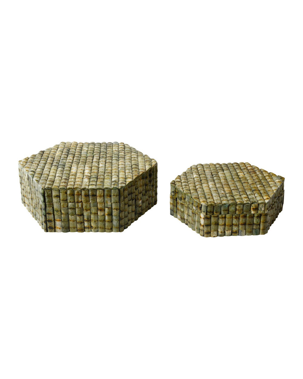 Currey and Company - Box Set of 2 - Knepp - Green / Natural- Union Lighting Luminaires Decor
