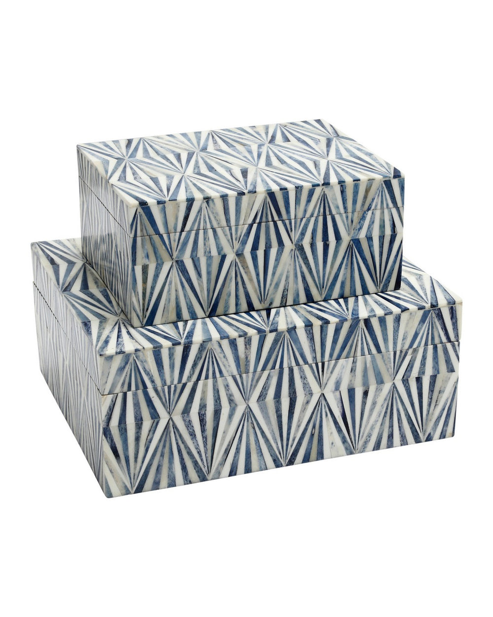 Currey and Company - Box Set of 2 - Colter - Blue / Natural White- Union Lighting Luminaires Decor