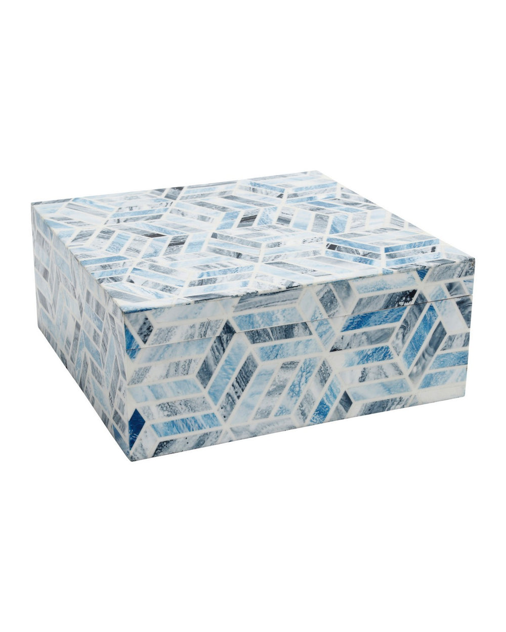 Currey and Company - Box - Chance - Blue / Natural White- Union Lighting Luminaires Decor