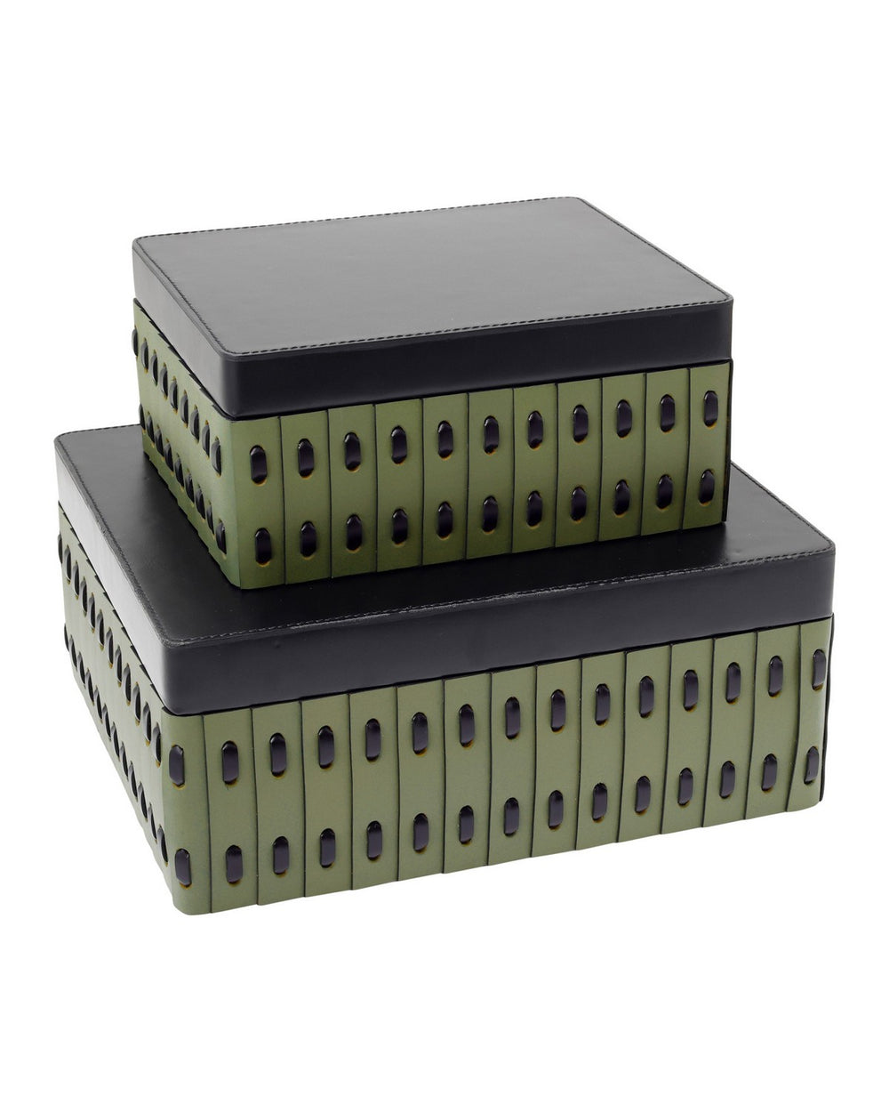 Currey and Company - Box Set of 2 - Cuoio - Green / Black- Union Lighting Luminaires Decor