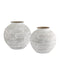 Currey and Company - Vase Set of 2 - Tussock - White- Union Lighting Luminaires Decor