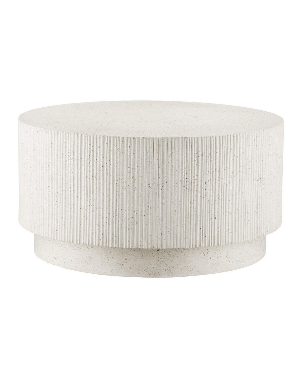 Currey and Company - Cocktail Table - Ridge - Ivory Terrazzo- Union Lighting Luminaires Decor