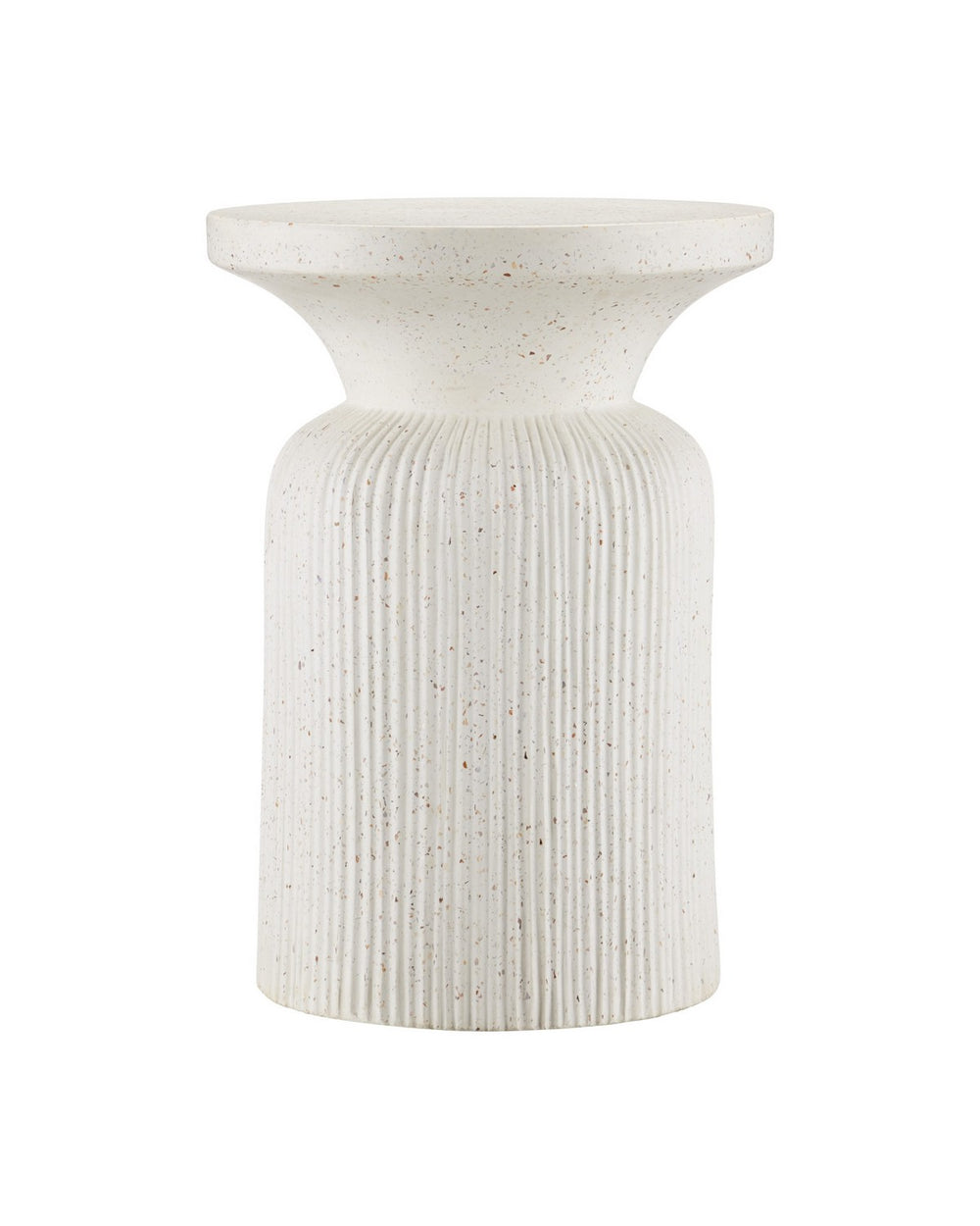 Currey and Company - Accent Table - Ridge - Ivory Terrazzo- Union Lighting Luminaires Decor