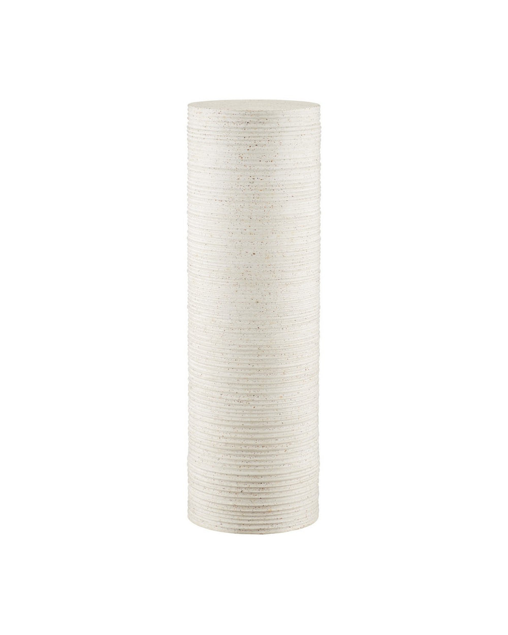Currey and Company - Terrazzo Pedestal - Cresta - Ivory Terrazzo- Union Lighting Luminaires Decor