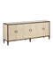 Currey and Company - Credenza - Evie - Ivory / Dark Walnut / Brass- Union Lighting Luminaires Decor