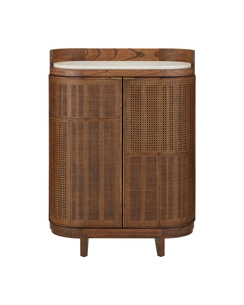 Currey and Company - Bar Cabinet - Virtuosity - Brushed Driftwood / Natural / Brass- Union Lighting Luminaires Decor