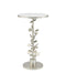 Currey and Company - Accent Table - Lunaria - Antique Silver Leaf / Natural- Union Lighting Luminaires Decor
