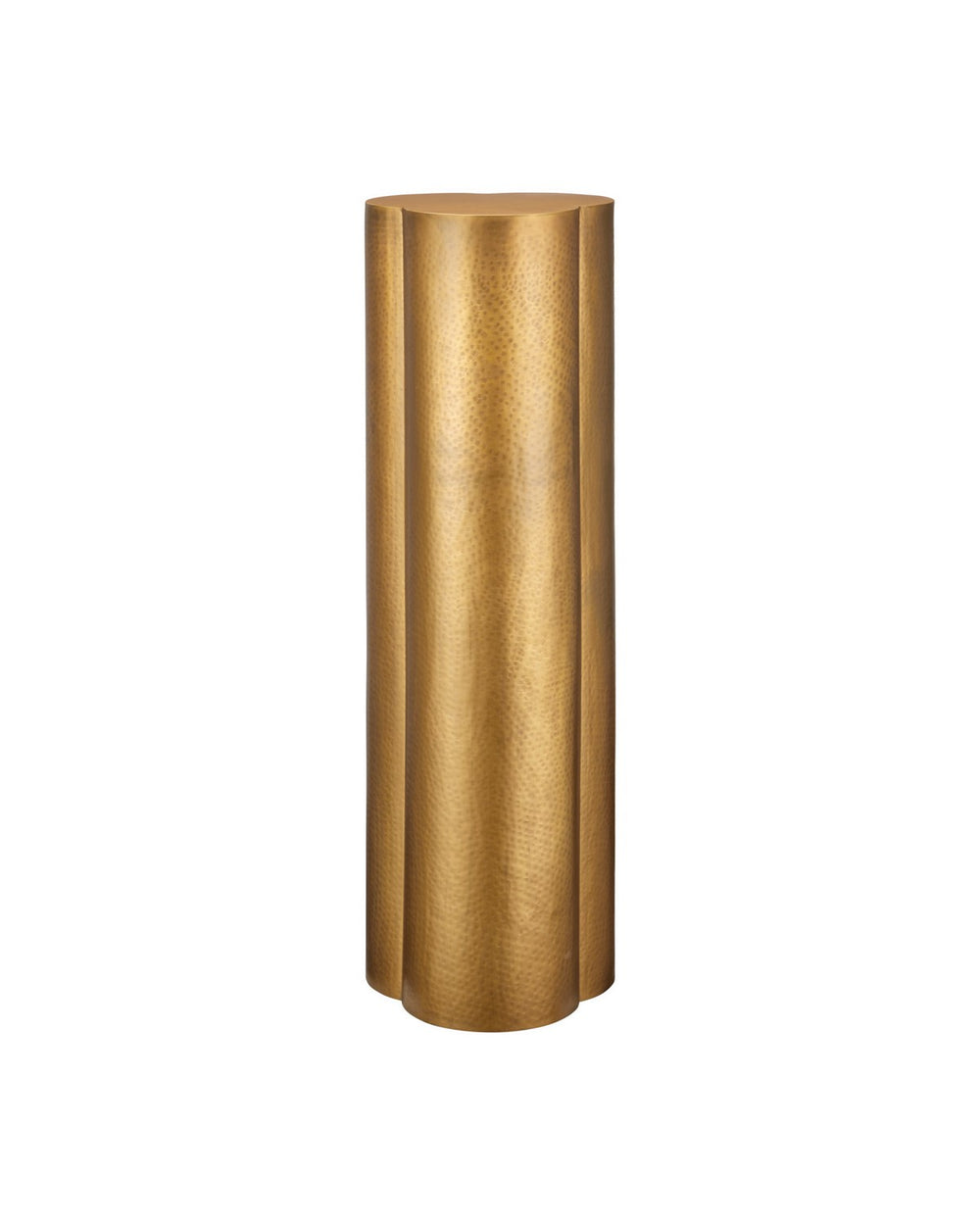 Currey and Company - Pedestal - Trebol - Antique Brass- Union Lighting Luminaires Decor