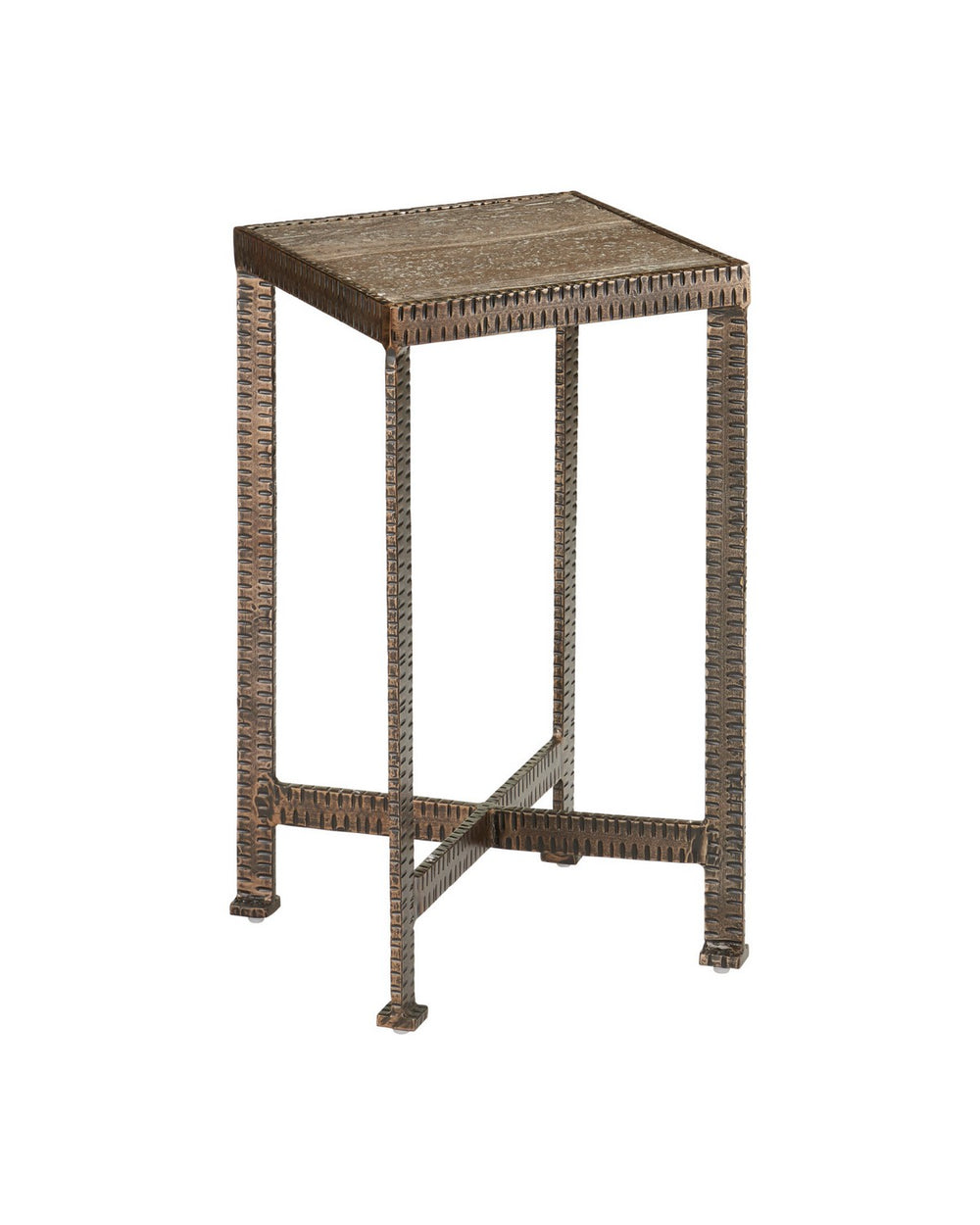 Currey and Company - Accent Table - Ampleur - Rustic Bronze / Natural- Union Lighting Luminaires Decor