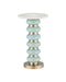 Currey and Company - Drinks Table - Lambent - Turquoise / Brushed Brass / Natural- Union Lighting Luminaires Decor