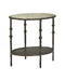 Currey and Company - Side Table - Spalzato - Aged Brass / Antique Glass- Union Lighting Luminaires Decor