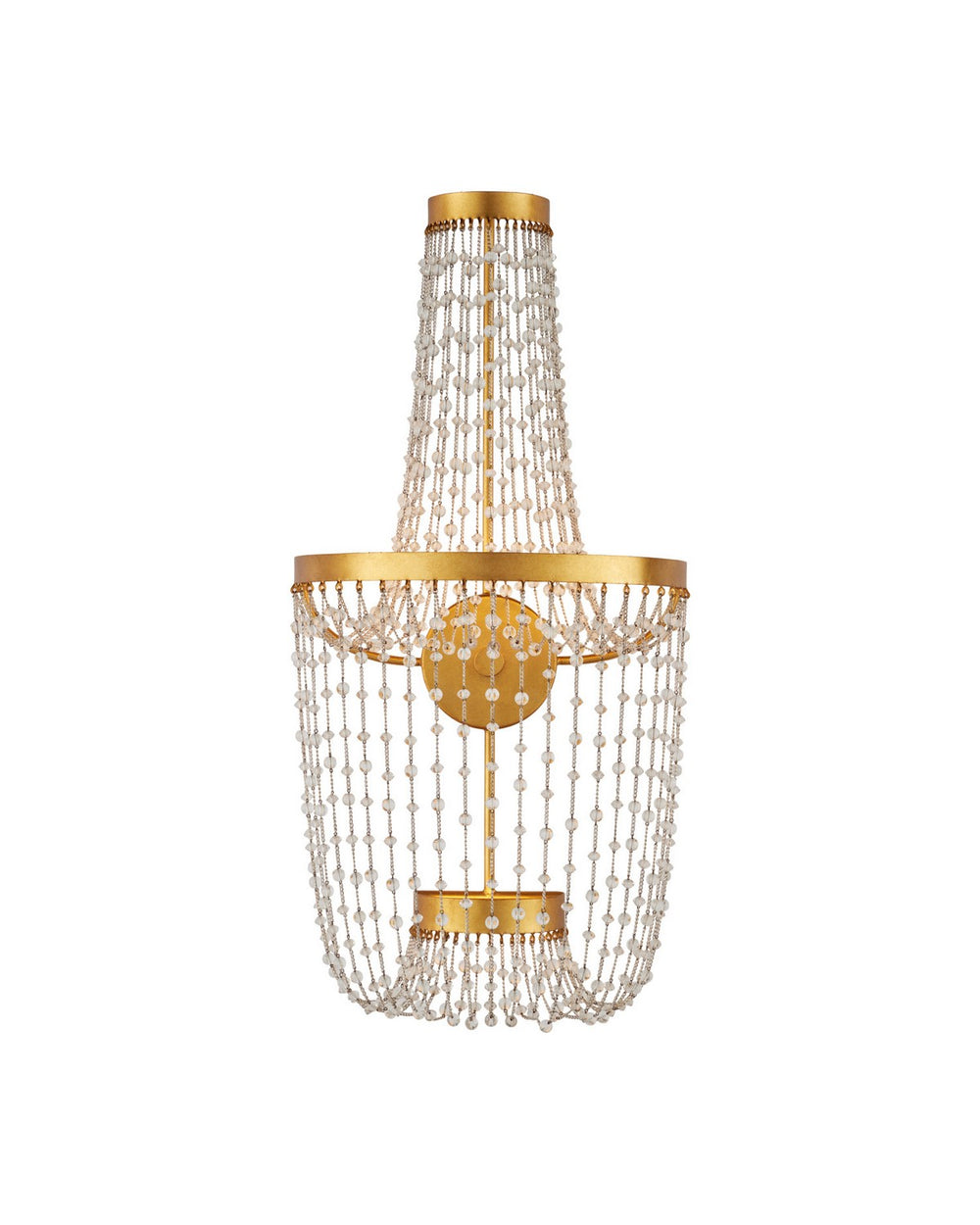 Currey and Company - LED Wall Sconce - Mademoiselle - Clear / Contemporary Gold Leaf / Contemporary Gold- Union Lighting Luminaires Decor