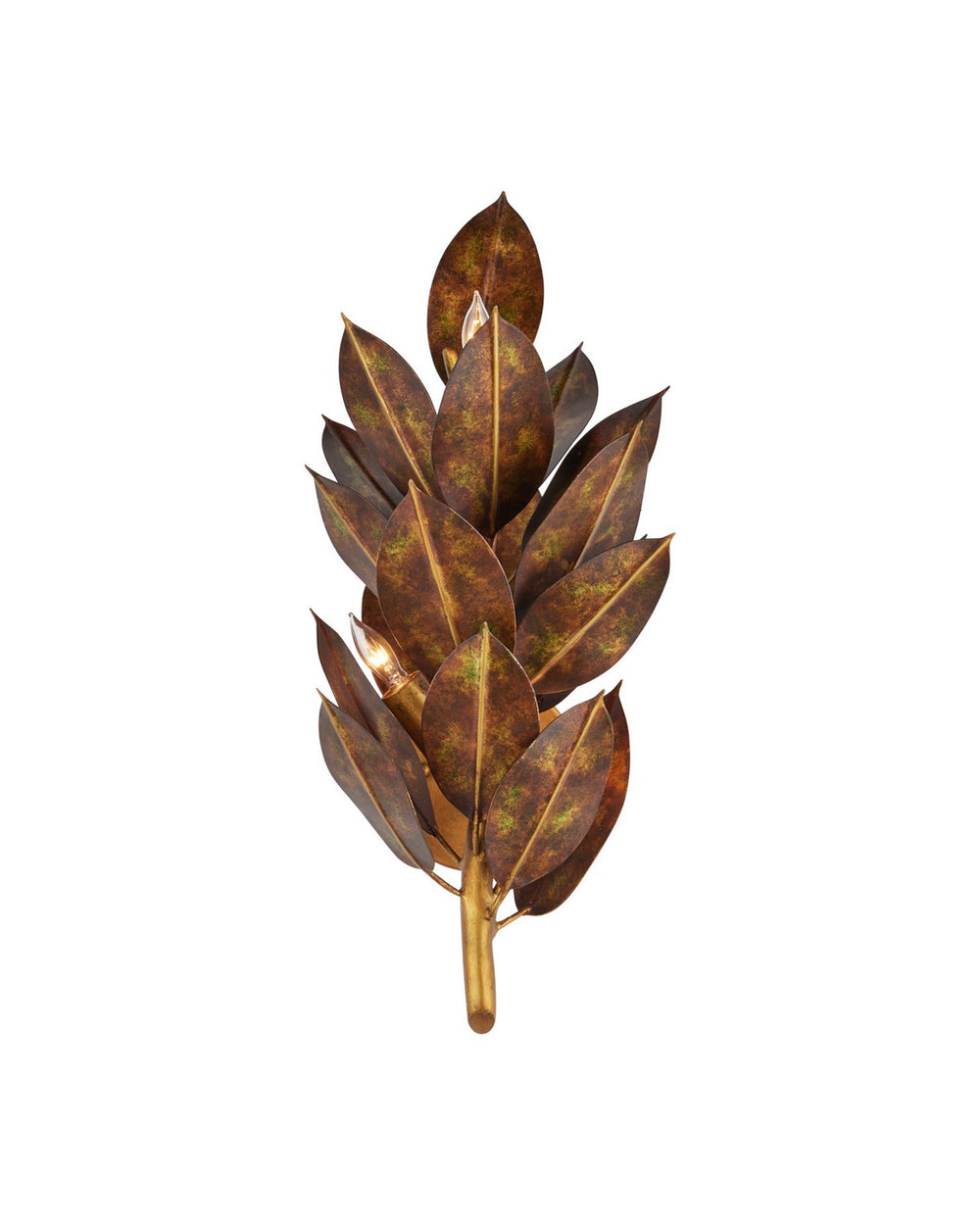 Currey and Company - Three Light Wall Sconce - Weston - Magnolia Leaf- Union Lighting Luminaires Decor